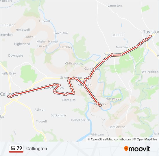 79 bus Line Map