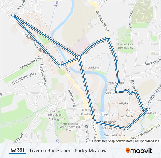 351 Route Schedules, Stops & Maps Tiverton (Updated)