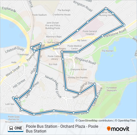 ONE bus Line Map