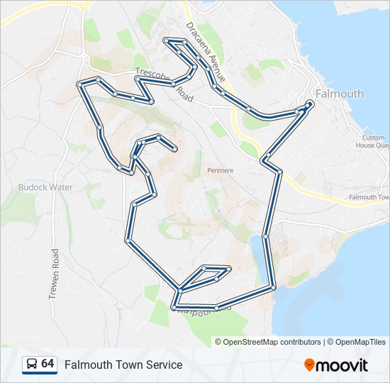 64 bus Line Map