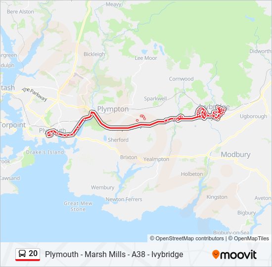 20 Route Schedules, Stops & Maps Plymouth City Centre (Updated)