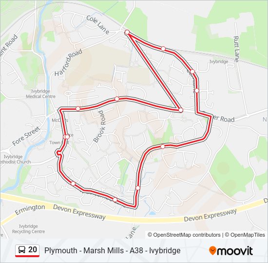 20 Route Schedules, Stops & Maps Ivybridge (Updated)