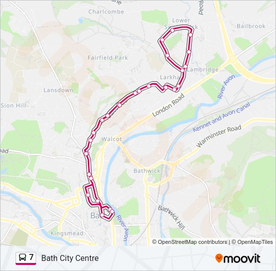 7 Bus Line Map