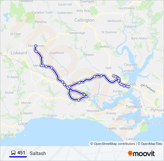 451  Line Map