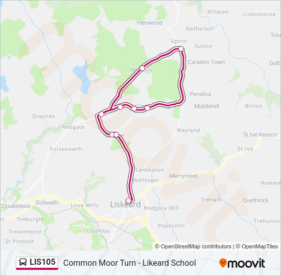 LIS105 Bus Line Map