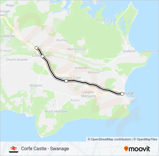 SWANAGE RAILWAY  Line Map