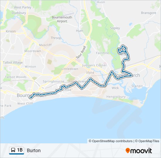 1b Route Schedules Stops Maps Burton Updated