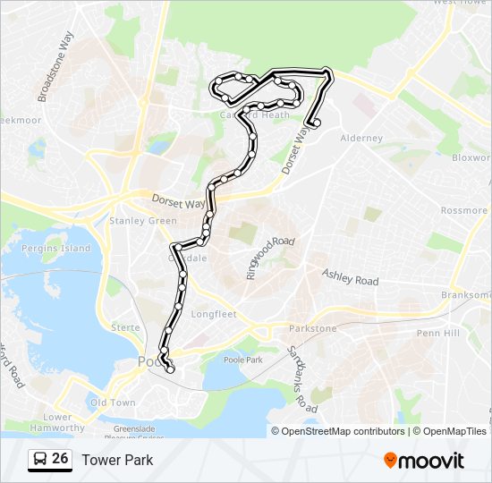 26 Bus Line Map