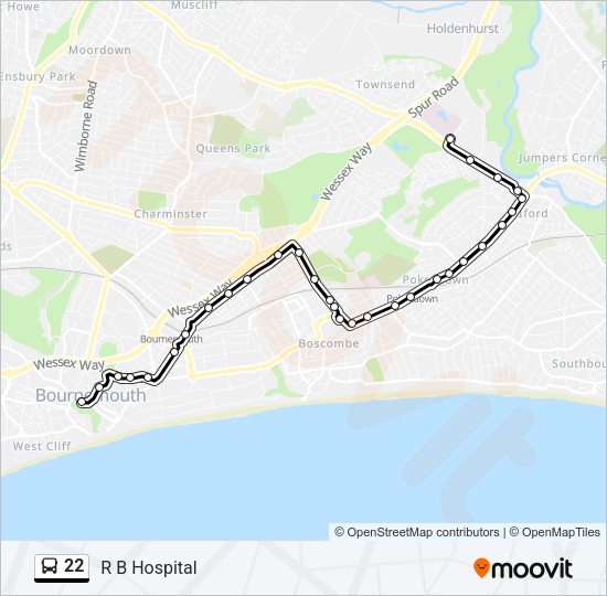 22 Bus Line Map
