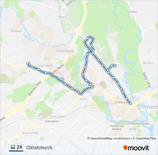 24 Bus Line Map