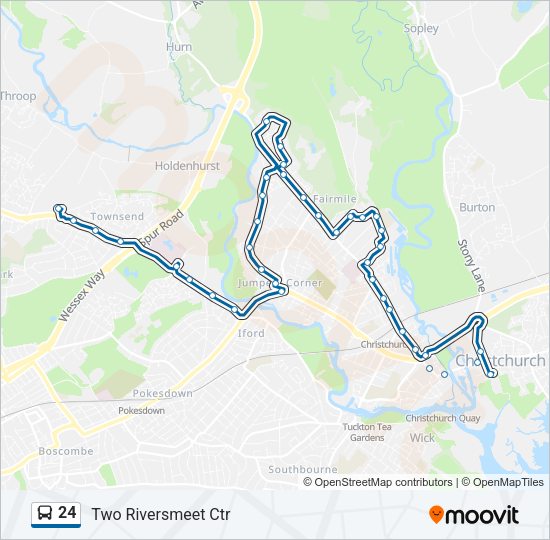 24 Bus Line Map