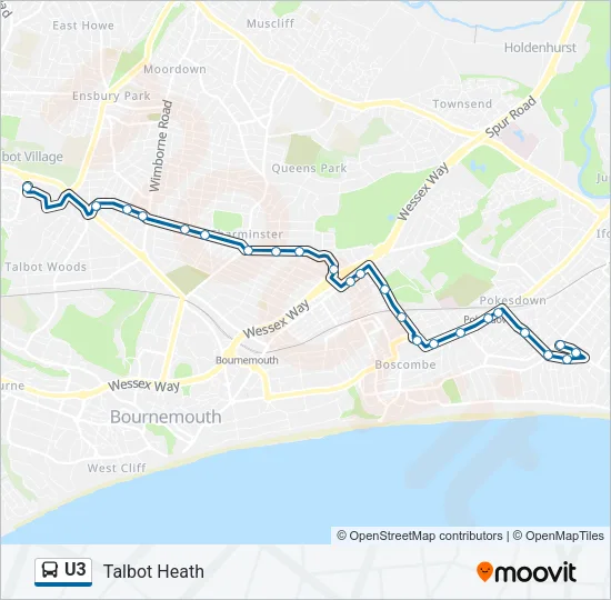 U3 Bus Line Map