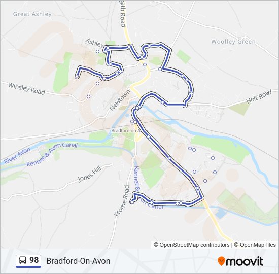 98 Bus Line Map