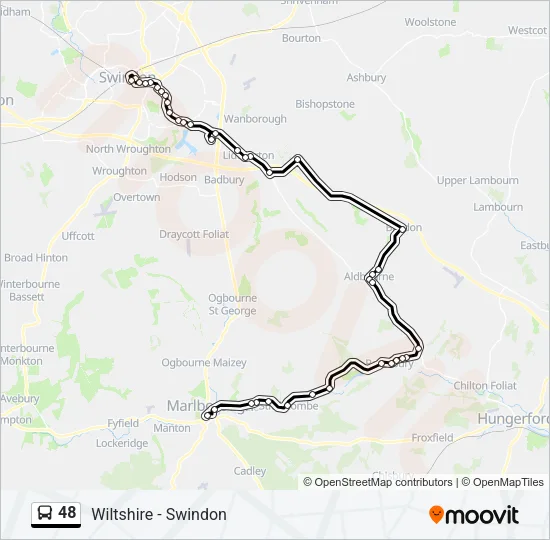48 Route: Schedules, Stops & Maps - Marlborough Lloyds Bank (Updated)