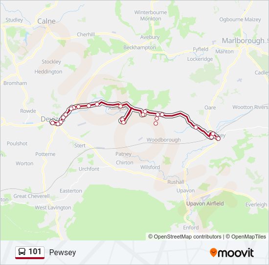 101 Bus Line Map