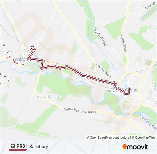 PR3 Bus Line Map