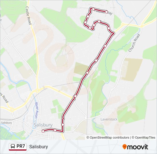 PR7 Bus Line Map
