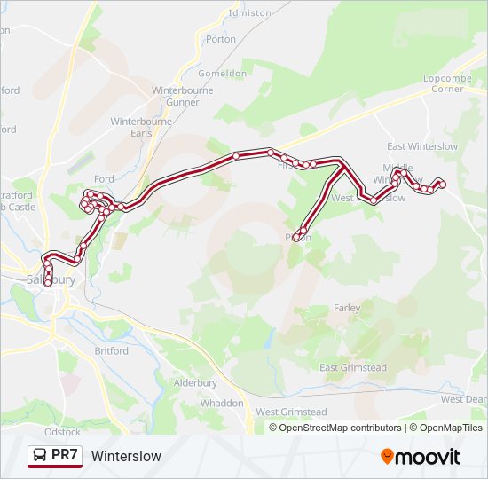 PR7 Bus Line Map