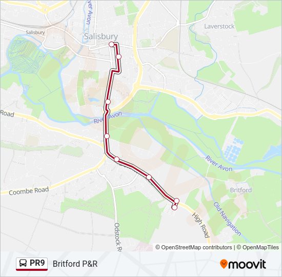 PR9 Bus Line Map