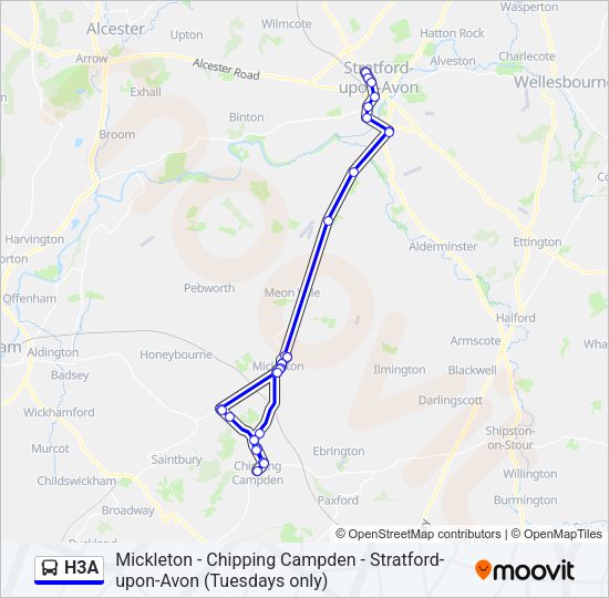 H3A  Line Map