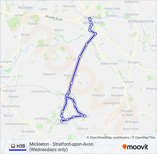 H3B  Line Map