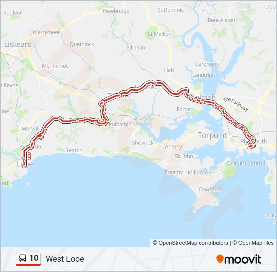 10 Bus Line Map