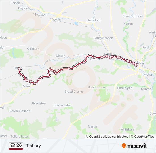 26 Bus Line Map