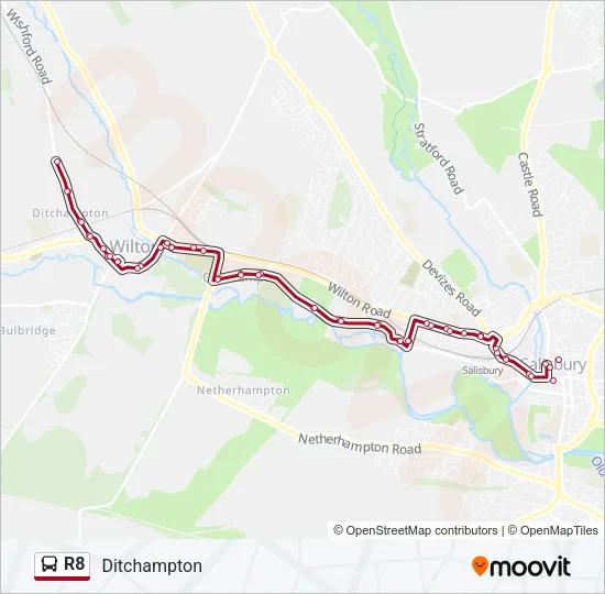 R8 Bus Line Map