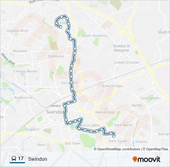 17 Bus Line Map
