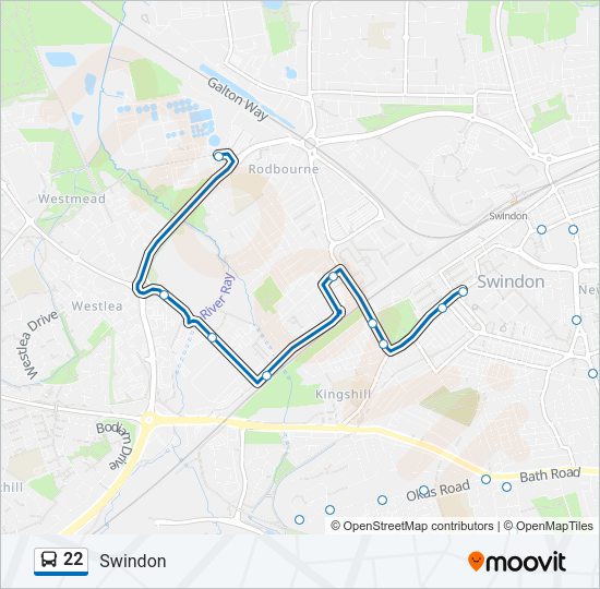 22 Bus Line Map