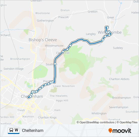 w Route Schedules, Stops & Maps Cheltenham (Updated)