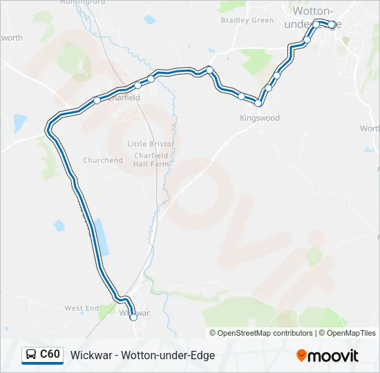 C60 Bus Line Map