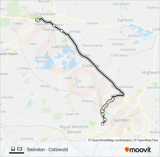C2 Bus Line Map