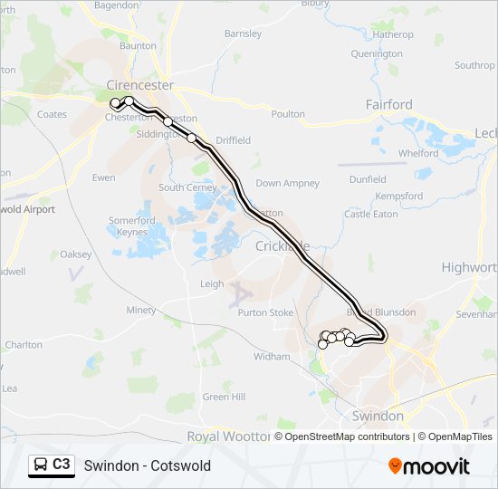 C3 Bus Line Map