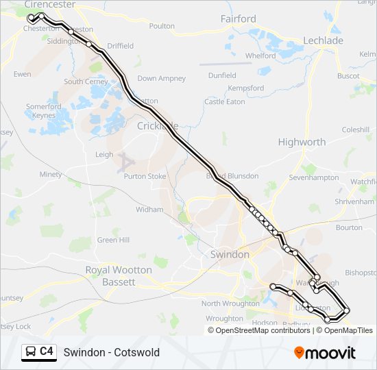 C4 Bus Line Map