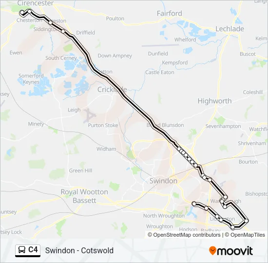 C4 Bus Line Map