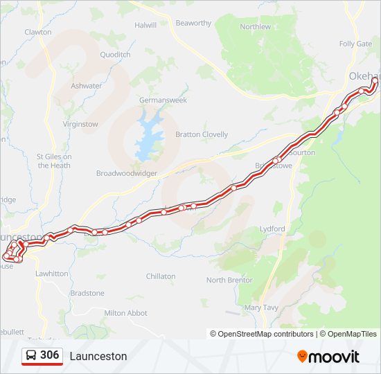 306 Bus Line Map