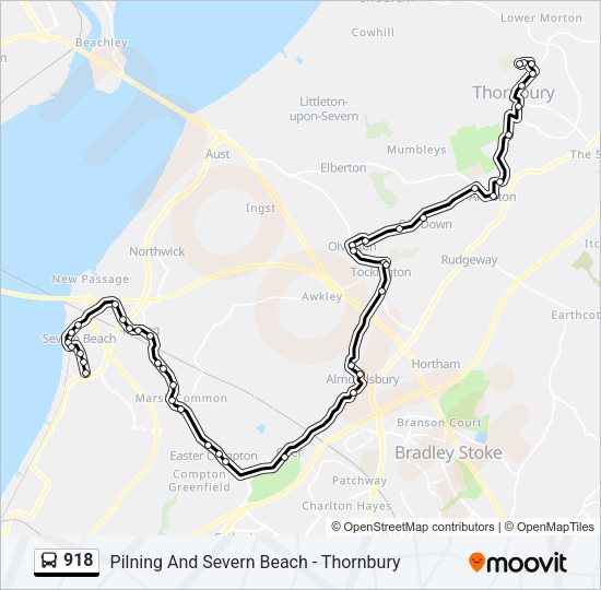 918 Bus Line Map