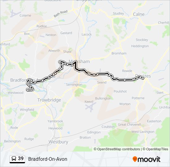 39 Bus Line Map
