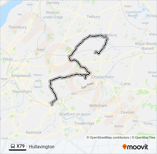 X79 Bus Line Map