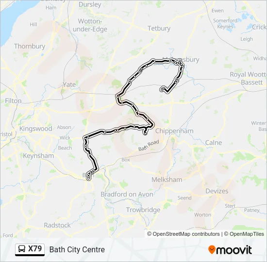 X79 Bus Line Map