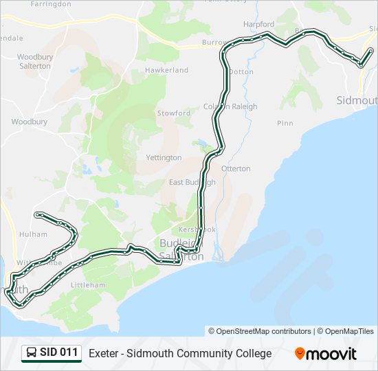 sid 011 Route Schedules, Stops & Maps Sidmouth (Updated)