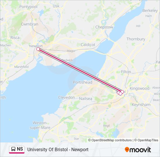 NS bus Line Map