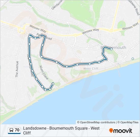 70 Bus Route Map _ 70 Route: Schedules, Stops & Maps – POIZ