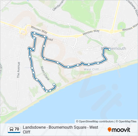 number 70 bus timetable bournemouth