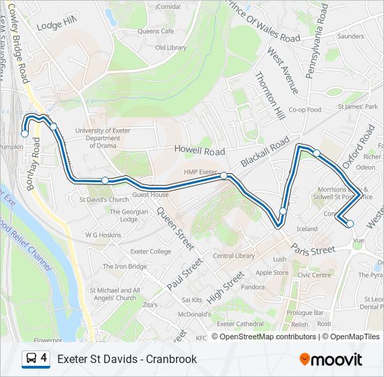 4 Bus Line Map