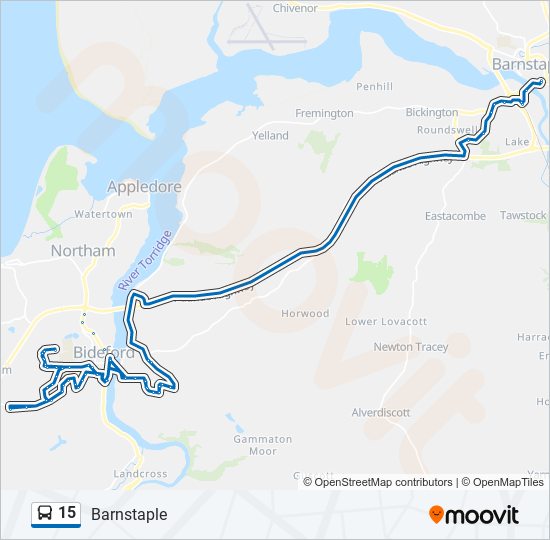 15 bus Line Map