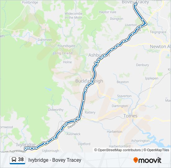 38 Bus Line Map