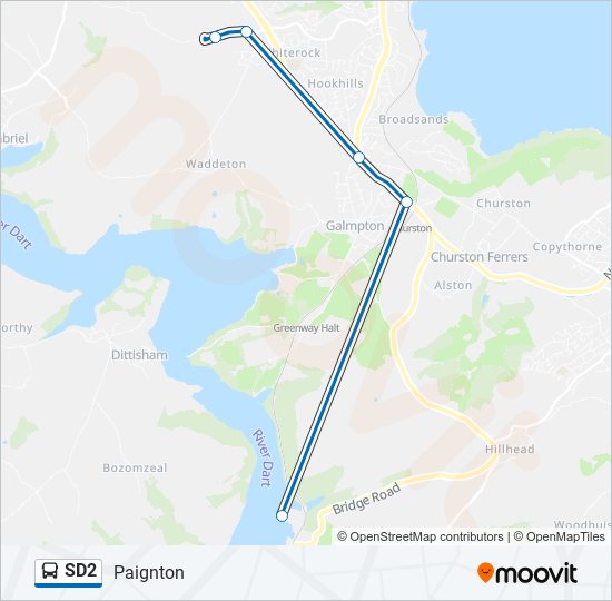 SD2 Bus Line Map
