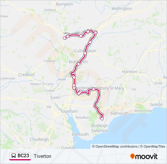 BC23 bus Line Map